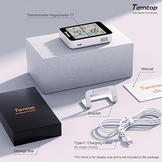 Temtop Indoor Thermometer T1 Variants (Basic Edition (Temp/Humidity)-2pack) - Image 9