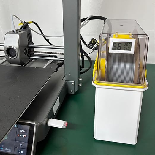 Fabater Filament Dryer Box, 3D Printer Filament Storage Box with Spool Holder, Keeping Filaments Dry, Dust Proof Sealed Storage, Compatible with 1.75mm PLA PETG TPU ABS Material - Image 4