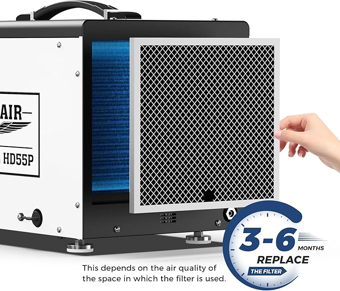 ALORAIR 1 Pack MERV-1 Filter Replacement for Crawlspaces Dehumidifier Sentinel HD55P - Image 6