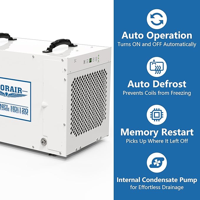 ALORAIR Sentinel HDi120 Commercial Dehumidifier with Pump, 235 Pints Whole Homes Dehumidifier for Crawl Spaces, Basements, up to 3,300 sq. ft. cETL - Image 3