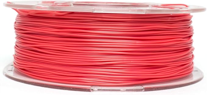 TPU Filament，PRILINE 98A TPU Flexible Soft 3D Printer Filament，1KG 1.75mm Spool Durable Flexible Material, Red - Image 2