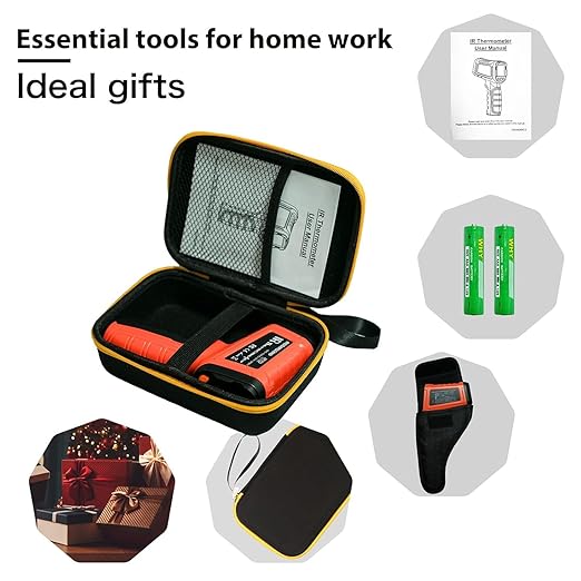 50:1 Infrared Thermometer Temperature Gun, -58°F to 1796°F Digital Laser Temp Gun for Cooking, Pizza Oven, BBQ, Fridge IR Thermometer Gun for HVAC, Engine, and Industrial Use - Image 10