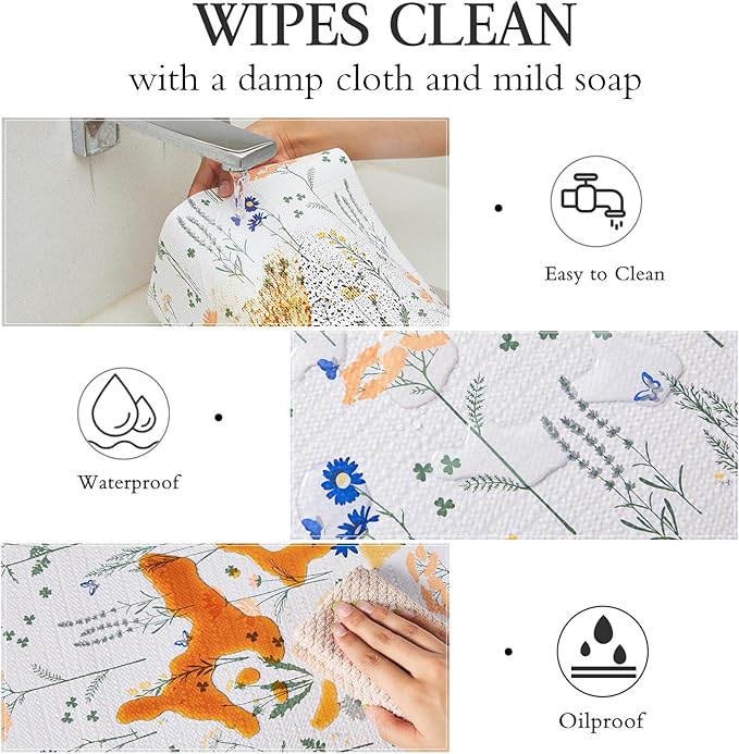 Beautysaid Shelf and Drawer Liner for Kitchen Cabinet, Non Adhesive Non Slip Shelf Paper Waterproof Washable Thickened for Dresser Pantry Shelve Bathroom Protector Liner(Floral,12 in x 20FT) - Image 9
