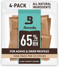 Boveda 65% Two-Way Humidity Control Packs For Aging & Long-Term Storage in Plastic & Wood Boxes – Size 60 – 4 Pack – Moisture Absorbers – Humidifier Packs – Hydration Packets in Resealable Bag by Boveda