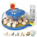 18 Egg Incubator with Automatic Egg Turning & Humidity Control - Perfect for Hatching Chicken, Duck, and Quail Eggs | 360° Viewing Window, Temperature Control, Ideal for Farm, Lab by VibeHaven
