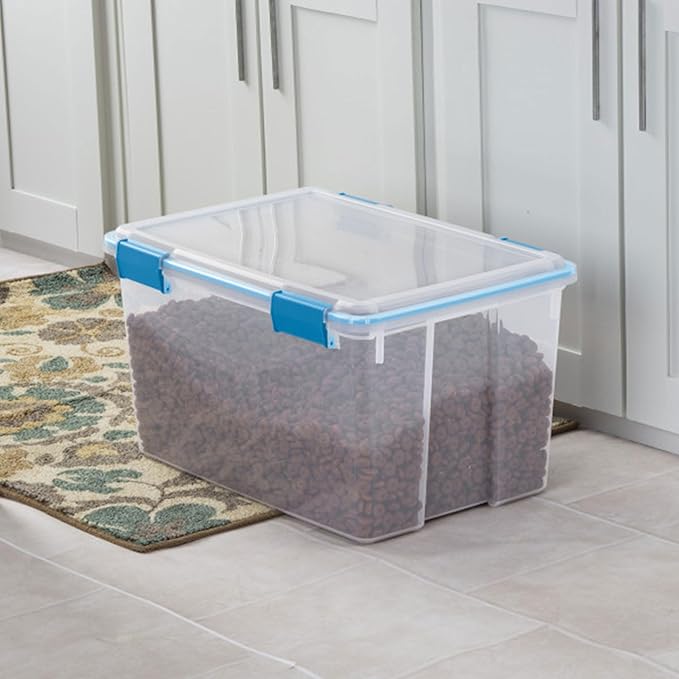 Sterilite 8-Pack Gasket Box, Weather-Resistant Storage Bins with Latching Lids, 54 Quart - Heavy-Duty Organizing Containers for Closet, Bathroom, and Office - Image 6