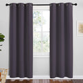 NICETOWN Greyish Purple Blackout Curtains 72 inches Length for Play Room, 2 Panels, 34" Wide, Thermal Insulated Decoration Drapes for Window by NICETOWN