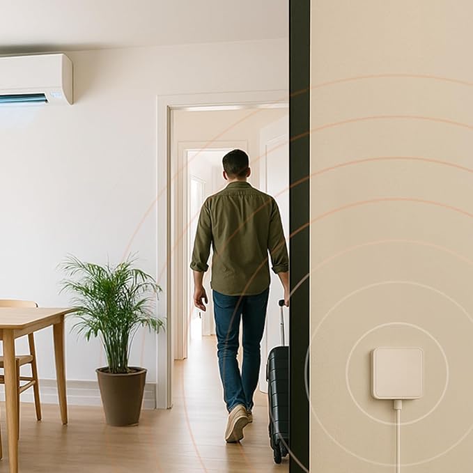 Smart Sensor for Air Quality Monitor, AC Control CO, WiFi Quality, Energy Savings Monitoring | Ideal for Airbnb, Homes & Offices | Tracks Temp, Humidity, Smoke, Noise & More - Image 4