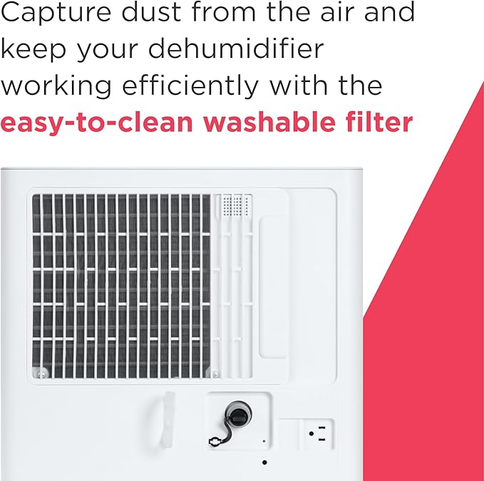 Frigidaire 22-Pint Portable Dehumidifier with Energy Star Certification for Small/Medium Rooms, Bedrooms & Bathrooms, Custom Humidity Control, Auto Shut Off, White - Image 10