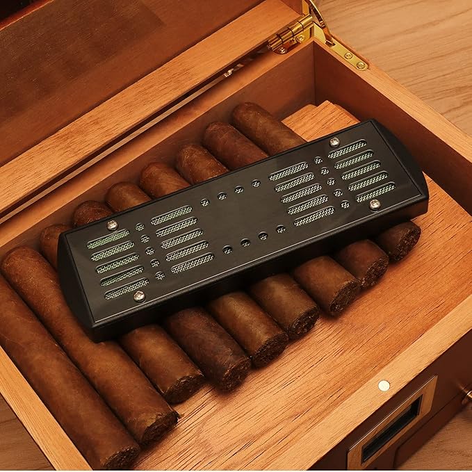 TISFA Cigar Humidifier, Cigar humidor humidifiers, Black Cuboid Humidor Humidifier (M) - Image 4