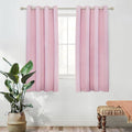 MYSKY HOME Blackout Curtains for Nursery Room Thermal Insulated Curtains for Living Room Grommet Top Window Drapes for Bedroom, 1 Curtain Panel, 52 x 63 Inch, Pink by MYSKYHOME