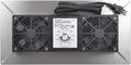 Durablow 220 CFM Air-Out Stainless Steel Crawl Space Vent Fan, Dual Fans with Dehumidistat & Thermostat, Foundation Vent, Radon Mitigation, for Crawl Space, Basement (Stainless Steel, M2D) by Durablow