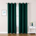 ChrisDowa Blackout Curtains 72 inches Long for Bedroom - 2 Panels Set Grommet Thermal Insulated Room Darkening Curtains for Living Room (Forest Green, 42 x 72 Inch) by ChrisDowa