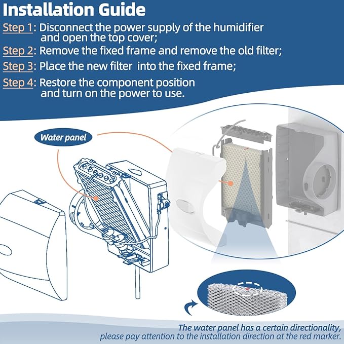 4839 Humidifier Maintenance Kit with Model No. 35 Water Panel Humidifier Replacement Filter Compatible with Aprilaire Whole Home Humidifier Models 600, 600A, 600M Humidifier Parts & Accessories - Image 5