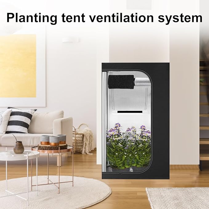 MELONFARM Air Filtration Kit 6", Built-in 14cm Fan Low Nois Carbon Filter with 12-Speed Controller, 8' Ducting, Cooling & Ventilation System for Grow Tents, Indoor Gardening, Hydroponics 6“x13.4" - Image 8