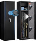 Marcree 8-10 Gun Safe, Gun Cabinets for Rifles and Shotguns, Gun Safes for Rifles and Pistols with Adjustable Racks & Pistol Storage, Quick Access Rifle Safes, No Assembly by MarcreeSafe