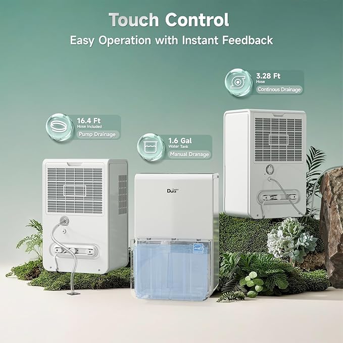 DuraComfort Dehumidifier for Basement Home with Pump,4500 Sq.ft 50 Pints With WiFi - Image 2