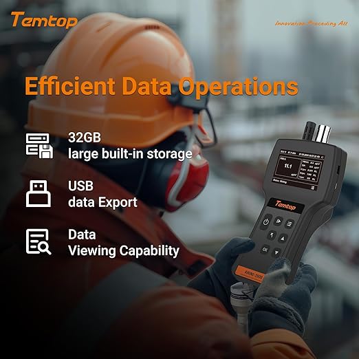 Temtop Handheld Particle Counter 0.3µm, 0.5µm, 1.0µm Particulate Monitor PM2.5, PM10, TSP, Temp & Humidity Detector - Image 5