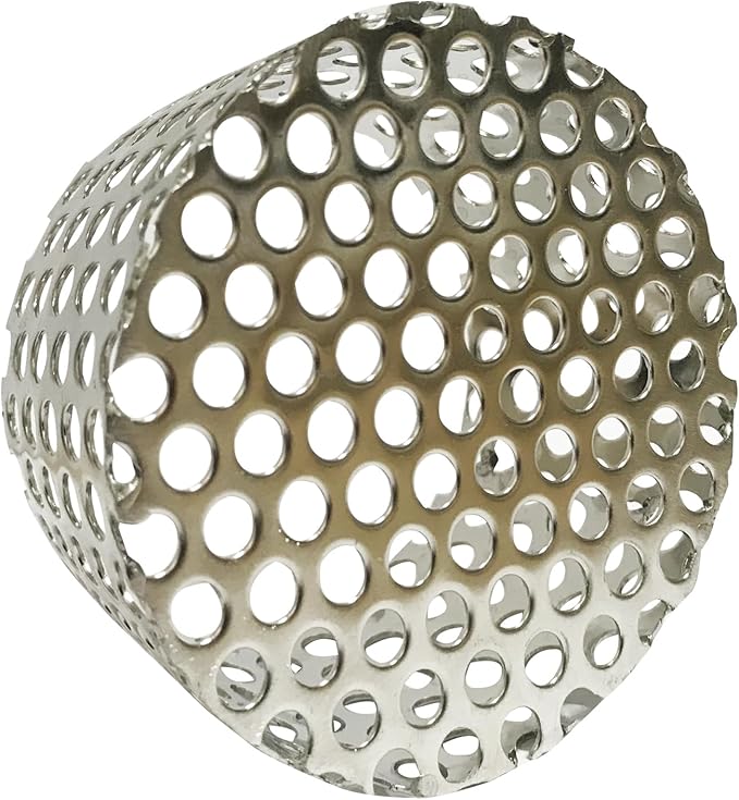PVC Termination Mesh Vent Cover, Furnace&Roof Vent Cap, OD 2.4in to 2.98in Multihole Vent Mesh for 2.5in to 2.98in ID Pipe, Stainless Steel Conical Vent Mesh, Used for Keep Birds and Leaves Debris Out by LOVEERCT