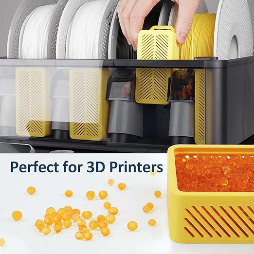 wisedry [ 2 LBS ] Reusable Desiccant Beads Silica Gel Dessicant Beads Bulk for 3D Printer Filament, Gun Safe, 2-4 mm, Color Indicating, Rechargeable - Image 3