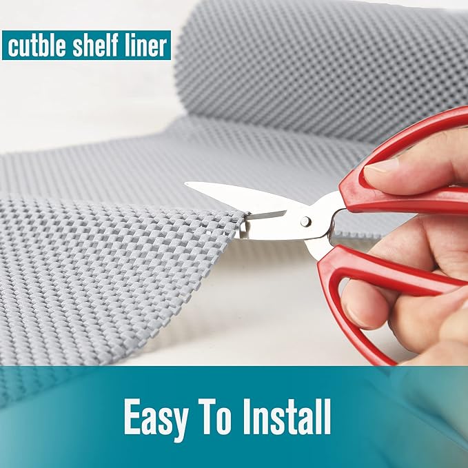 Shelf and Drawer Liner, Non-Adhesive Non Slip and Grip Durable Clean Pad Full Size 17.7 Inches x 20 Feet for Drawers, Shelves, Cabinets, Storage, Kitchen, Desks, Kitchenware, Tableware, Beige - Image 6