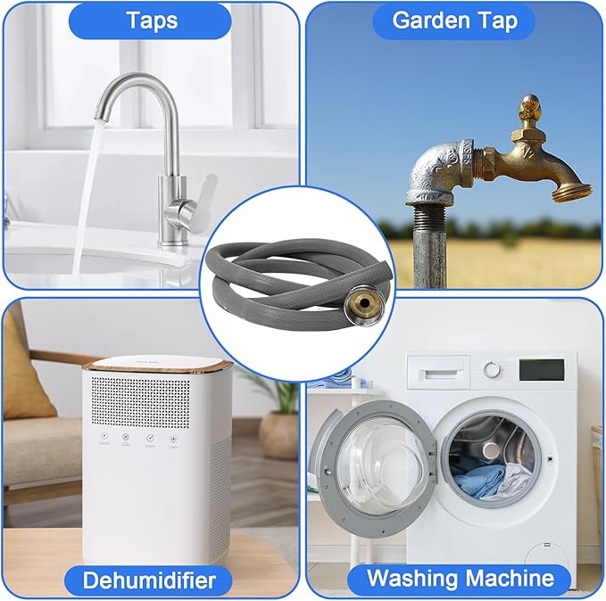 Dehumidifier Drain Hose 3/4 Inch FHT Connection, With Brass Joint To Prevent Water Leakage, Fully Compatible With Most Of Dehumidifiers，5ft - Image 7