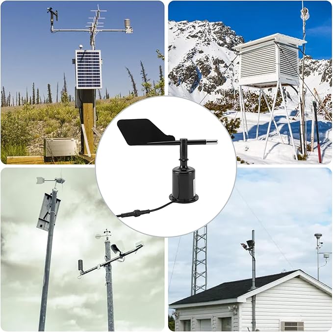Wind Direction Sensor, Wind Speed and Direction Sensor, 360° Directional Wind Direction Monitoring, for Meteorology Environmental Monitoring Aerospace - Image 4