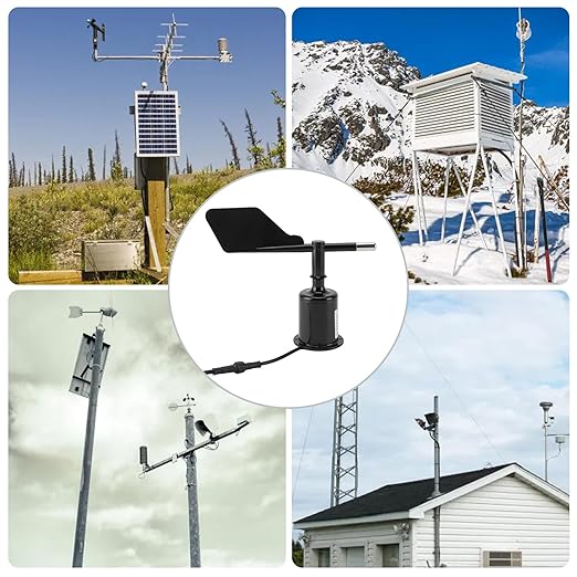 ZJchao Wind Direction Sensor, 360 Degree DC9‑30V 4‑20mA Wind Direction Transmitter Weather Instruments All Round for Meteorology, Environmental Monitoring, Aerospace and Other Field - Image 5
