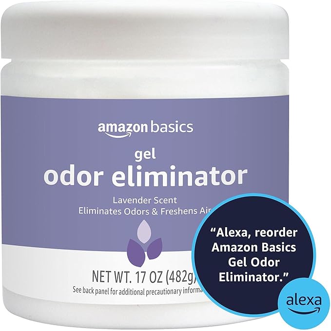 Amazon Basics Gel Odor Eliminator, Activated Charcoal, Lavender Scent, 17 Oz, 1-Pack - Image 7