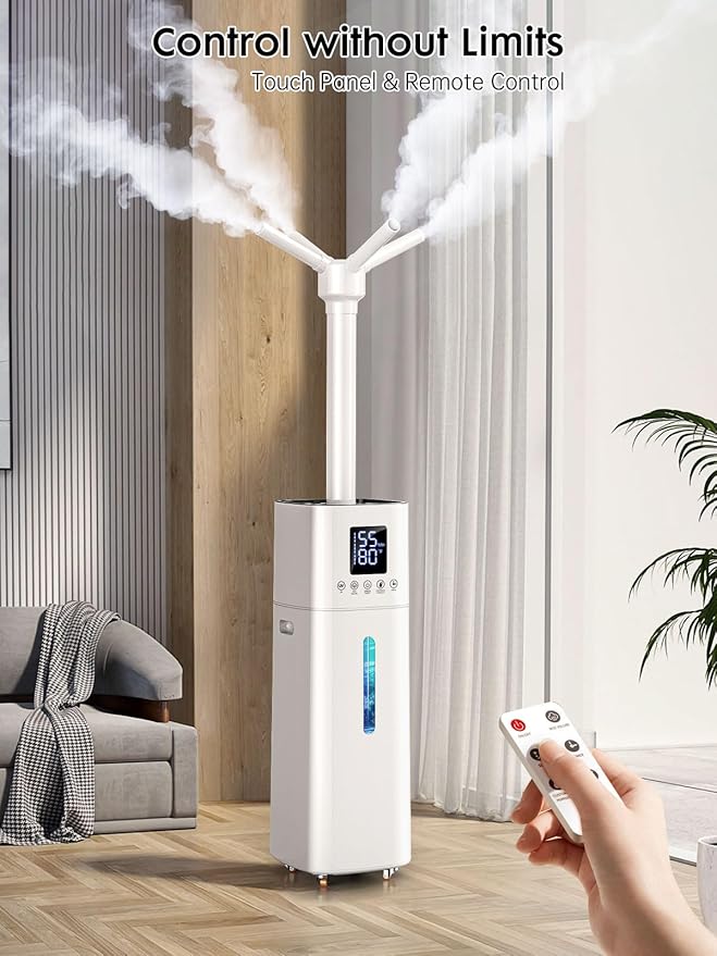 15L/4Gal Humidifier Large Room, 600mL/h Misting, 1200ft² Coverage, Auto Humidity Control, 72H Runtime, Top Fill, Aroma Diffuser, Sleep Mode, 12H Timer, Auto Shutoff Protection - Image 6