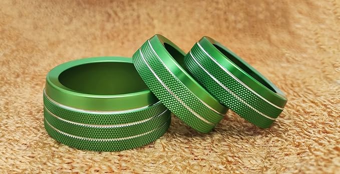 Auprite Climate Control Knob Covers for Challenger Accessories 2015-2023 2024, for Dodge Charger 2015-2023 2024, for Dodge Chrysler 300/300s 2015-2024,3Pcs Kit (Green) - Image 7