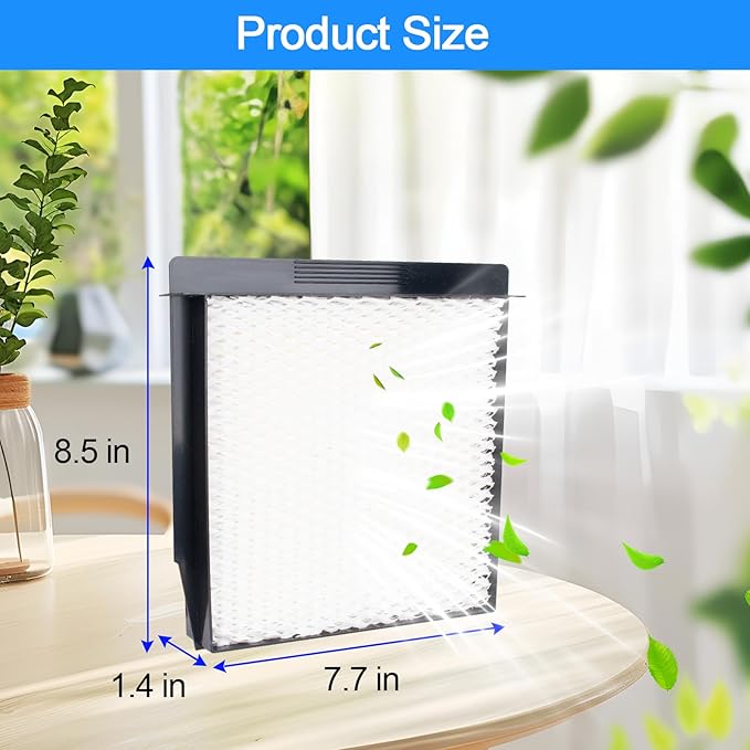 1040 Humidifier Filter For Aircare Essick Air Filter B23 DP3 B40 B40-C 3D6-100 5D6-700 7D6-100 B23-710 B23-810 D46-720 CM330 500 700 3000 Super Wick Humidifier Filter-2Pack - Image 3
