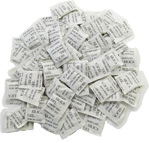 100 Packets Lot Silica Gel Desiccant Dehumidifier Moisture Absorbing Bags by Cozylkx