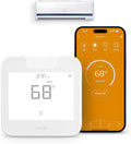 Breez Max | ENERGY STAR CERTIFIED Smart AC Controller | WiFi Thermostat for Mini-Split, Window, Portable ACs/Heat Pumps | AI-Based Tech | Free App, No Subscriptions | Alexa, Google, IFTTT etc. (White) by CieloBreez