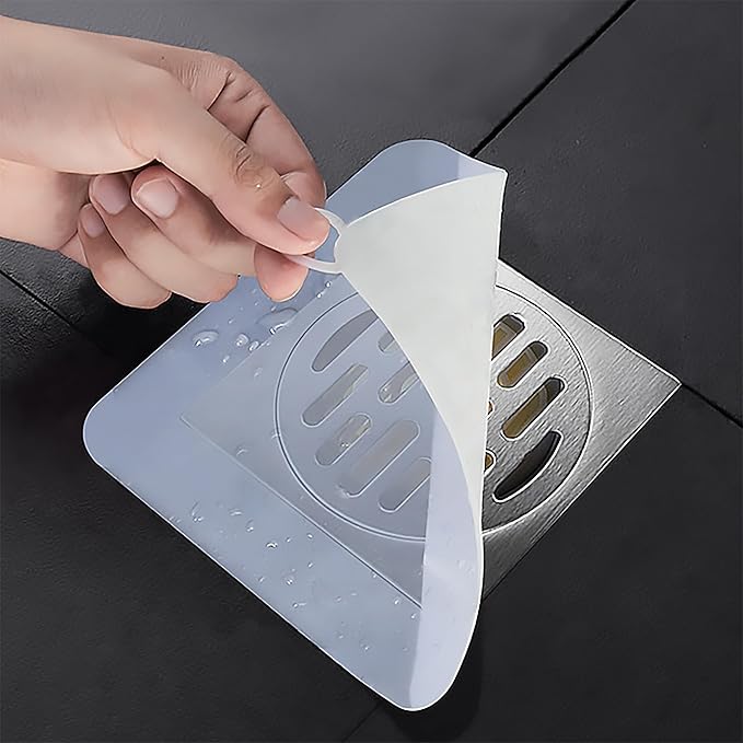 Silicone Tub Stopper Floor Drain Cover, 2 Pieces Sewer Anti-Odor Mat Deodorizing Drain Plugs for Kitchen, Bathroom and Laundry(6 x 6inch) by DIFENLUN