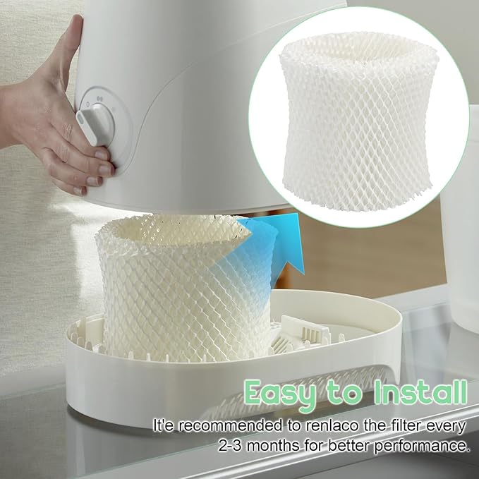 Humidifier Wicking Filters Replacement for Honeywell HC-888, HC-888N, Filter C, HCM-890, HEV-320 Series, Compatible with Duracraft DCM-200, DH-890, 4 Pack - Image 6