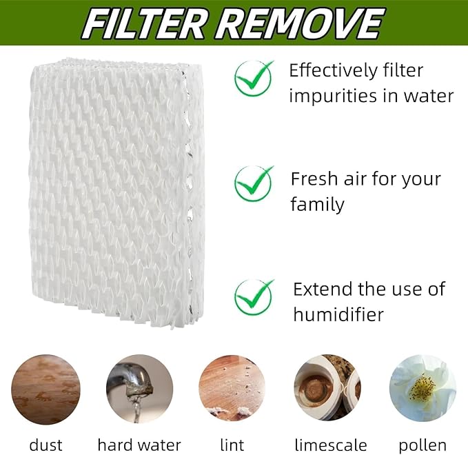 6 PACK WF813 Humidifier Filter Replacement Compatible with Equate EQWF813 EQ-2119-UL, Replacement Wick Compatible with Relion WF813 RCM832 RCM832N and Procare PCWF813 Cool Mist Humidifiers Wick Filter - Image 5
