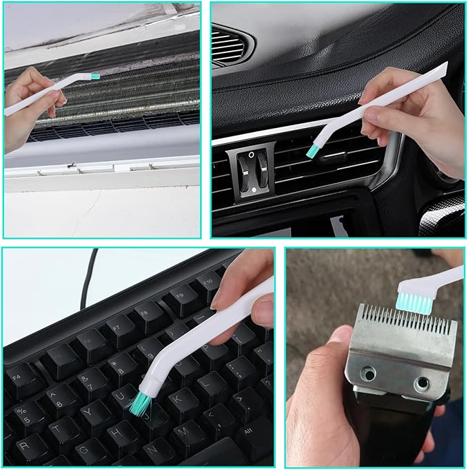 16 Pack Small Household Cleaning Brushes Crevice Cleaning Tool Deep Detail Crevice Cleaner Brush Set Detail Tiny Scrub Cleaner Brush Micro Crevices Scrub Cleaners Tool for Small Holes Corner Space - Image 4