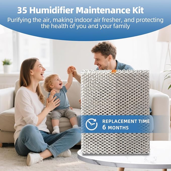 35 GA35 Replacement Humidifier Water Panel Evaporator Compatible with Aprilaire H635EZ1A 4839 Kit Filter or 560, 568, 600, 700, 760, 768 350, 360, 10" x 13" x 1.75" 2-Pack - Image 9