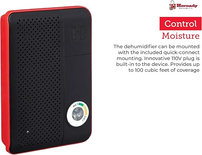 Hornady Rechargeable Dehumidifier 95900 - Portable Moisture Absorbers with Silica Gel to Prevent Moisture Damage for Gun Safe Accessories, Firearms, & More in Gun Safes & Cabinets, Closets, & Pantries - Image 8