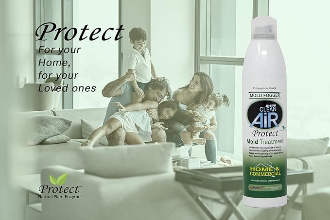 Protect™ Home & Commercial Mold-Treatment Plant-Based Mold-Odor Remover Fogger Treatment - eco-friendly solution for a safer and healthier living and working space. (14 oz) - Image 9