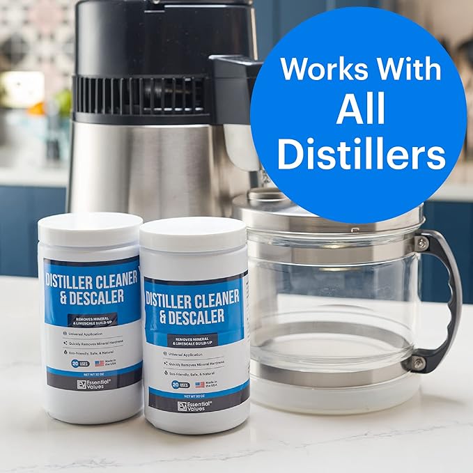Essential Values Distiller Cleaner Descaler - 2 LBS Water Distiller Cleaner - Citric Acid for Cleaning Powder for Distilling Machines, Kettles - Remove Limescale & Mineral Buildup - Image 8