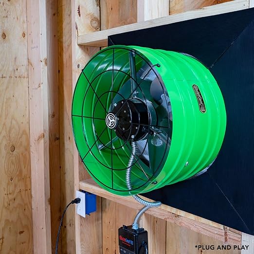 Quietcool AFG SMT ES-3.0 Smart Attic Fan for Gable Vents - Up to 2801 CFM - As low as 22 Watts - Smart App Control - Thermostat and Humidistat - 20ft Power Cord - Plug-and-play - Three Speed - Image 7