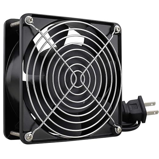 GDSTIME AXIAL Fan 12038, 110V 120V AC 120mm Fan, Ventilation Exhaust Projects Cooling Fan - Image 8