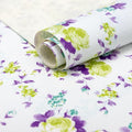 2 Rolls 18" W x 96" L Floral Drawer and Shelf Liner for Cabinets, Non-Adhesive Strong Grip Non-Slip Flower Shelf Cabinet Kitchen Shelf Liners for Kitchen Cabinets by DwellAid