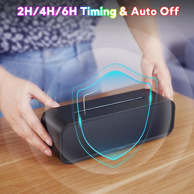 Essential Oil Diffuser, 250ml Flame Oil Diffuser - Aromatherapy Humidifier, Sound Activated Flame Effect, Rainbow Flame, Music Sync, Remote Control - Perfect for Bedroom Home Office Yoga (Black) - Image 5