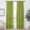 NICETOWN Living Room Darkening Curtains - (Fresh Green Color) W42 x L70, Set of 2, Home Decor Room Darkening Thermal Insulated Drapery Panels for Office/School/Hospital Window by NICETOWN
