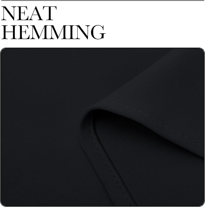 NICETOWN Door Curtain 80 Inch Length for Doorway Privacy, Room Divider Curtain Cover, Blackout Temporary Insulated Closet Drape for Bedroom Closet (1 Panel, 6.7ft Tall x 2.8ft Wide, Black) - Image 7