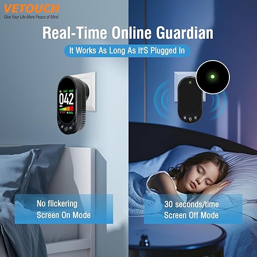Portable Plug-In Noise Detector, 3-In-1, Temperature/Humidity Simultaneous Monitoring, High-Definition Large Screen Accurate Data Reading, Intelligent Graded Alarm, Suitable For Various Venues - Image 6