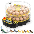Egg Incubators for Hatching Eggs, Double-Layer 48 Egg Incubator with Temperature and Humidity Control, Egg Candler, Automatic Egg Turner, Clear Window Incubator for Chicks Duck Quail Eggs by JUJOJB